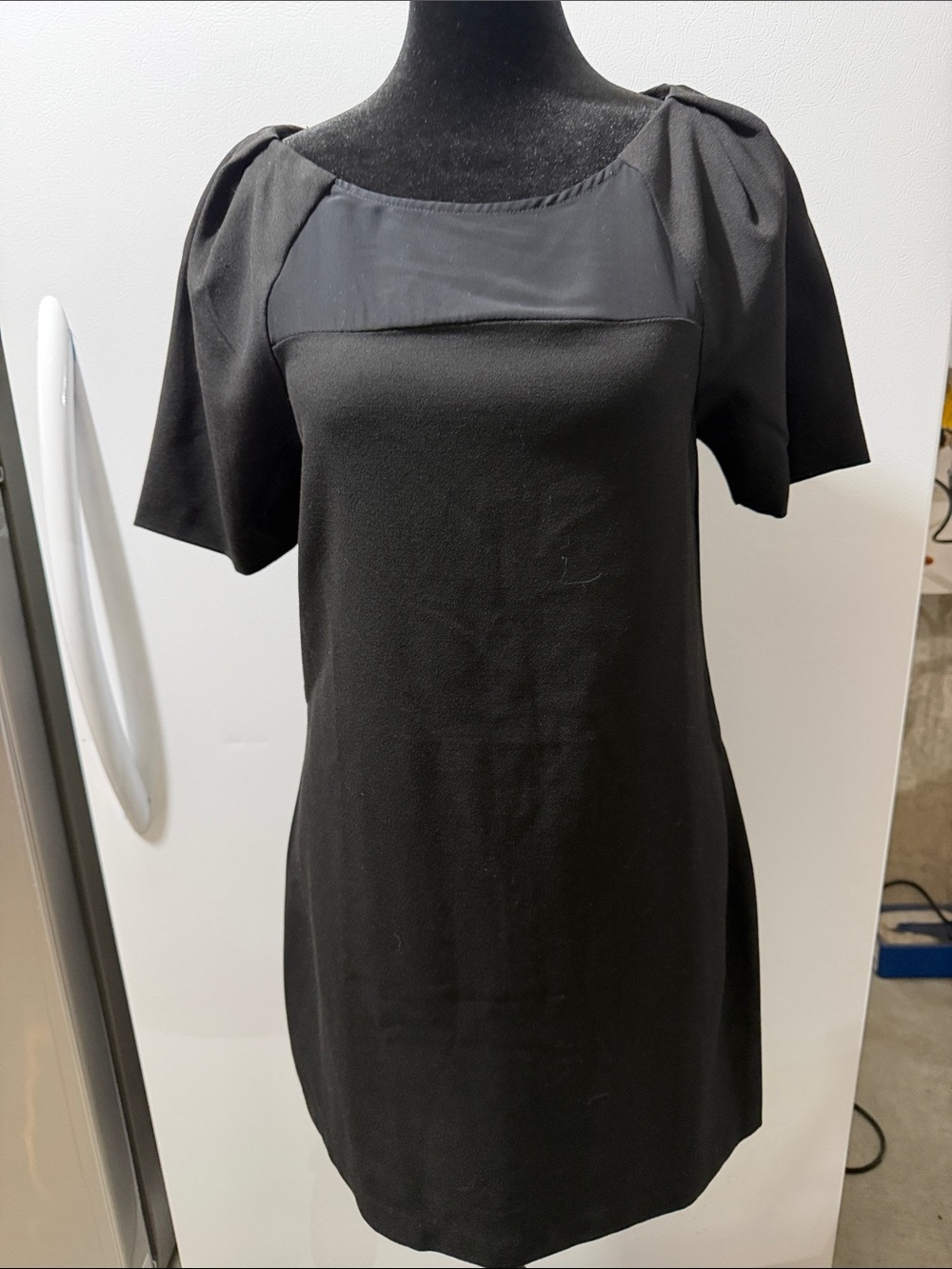 BCBGeneration Black Short Sleeve Mini Dress
